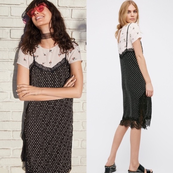 Free People Dresses & Skirts - $128 FREE PEOPLE Margot 2 Pc Slip Overlay Dress